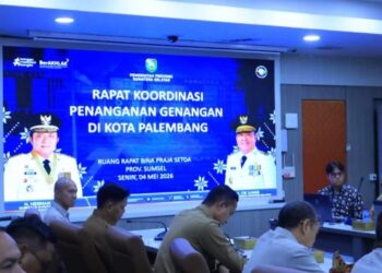 Pemrov dan Pemkot Palembang  Bentuk Satgas Penangan Banjir