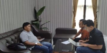 SEKRETARIS DEWAN PERWAKILAN DAERAH SERIKAT PER$ RI PROV. JAMBI RESMI LAPORKAN MANTAN KADES GAMBUT JAYA